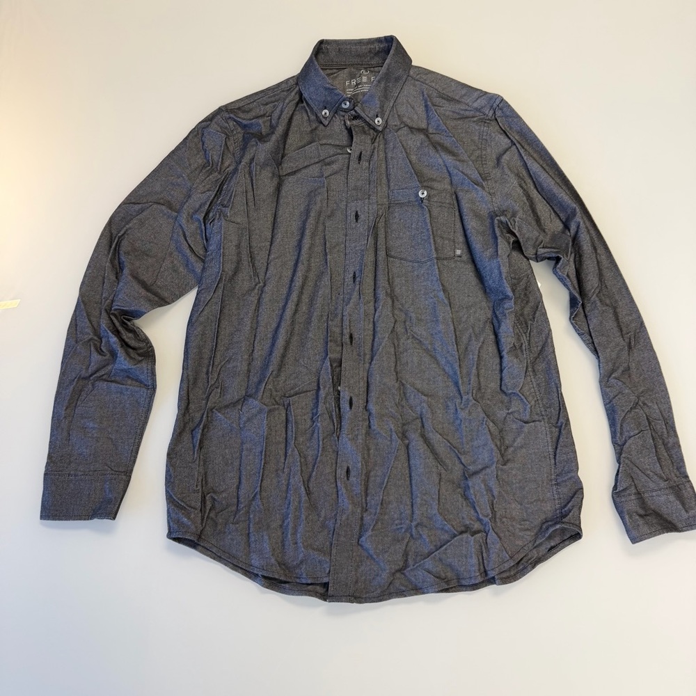 Classic Charcoal Button-Down Shirt